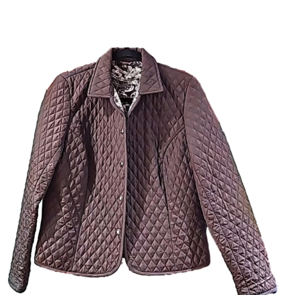Pathology Quilted Jacket Brown Size 10p